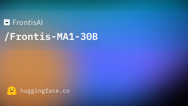 FrontisAI/Frontis-MA1-30B