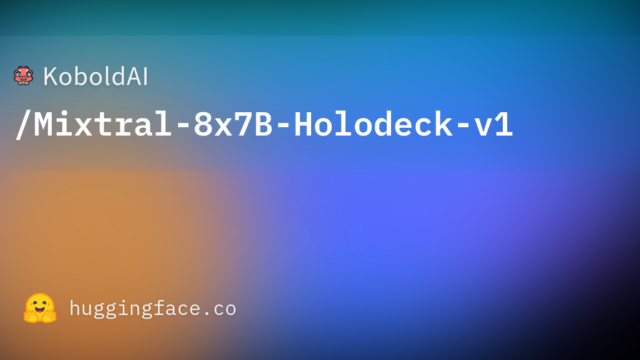 KoboldAI/Mixtral-8x7B-Holodeck-v1