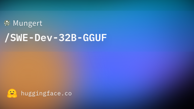 Mungert/SWE-Dev-32B-GGUF
