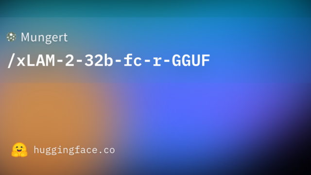 Mungert/xLAM-2-32b-fc-r-GGUF