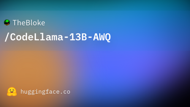 TheBloke/CodeLlama-13B-AWQ