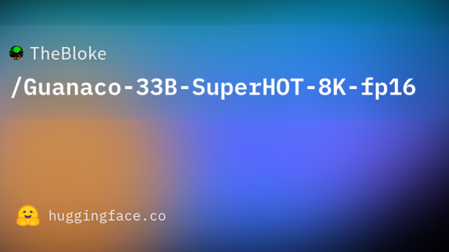 TheBloke/Guanaco-33B-SuperHOT-8K-fp16