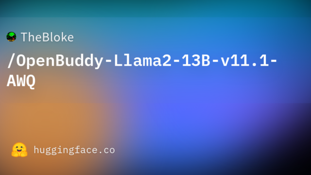 TheBloke/OpenBuddy-Llama2-13B-v11.1-AWQ