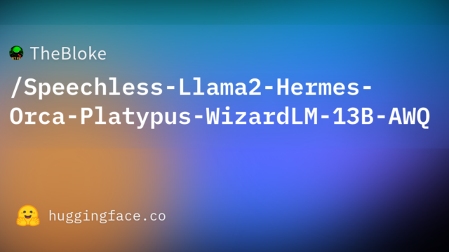 TheBloke/Speechless-Llama2-Hermes-Orca-Platypus-WizardLM-13B-AWQ