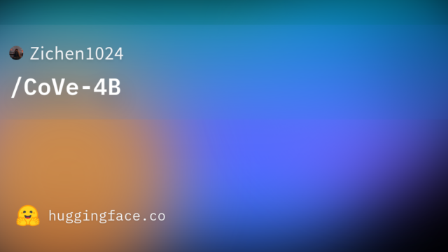 Zichen1024/CoVe-4B