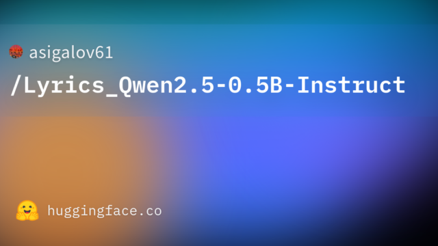 asigalov61/Lyrics_Qwen2.5-0.5B-Instruct