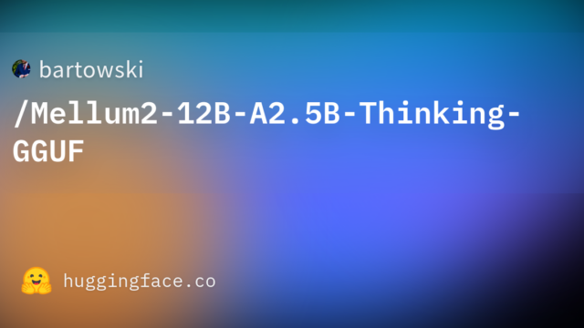 bartowski/Mellum2-12B-A2.5B-Thinking-GGUF