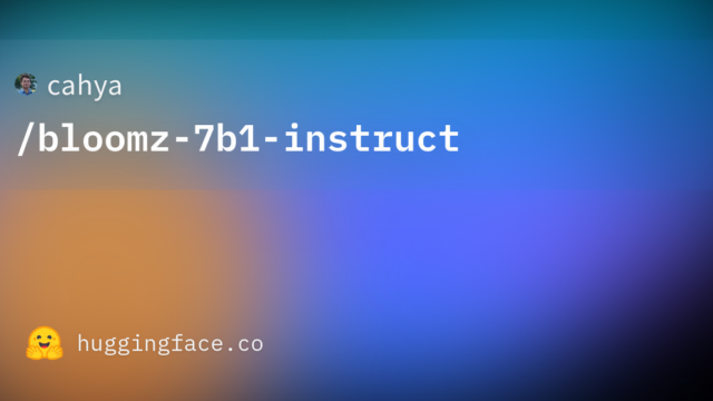 cahya/bloomz-7b1-instruct