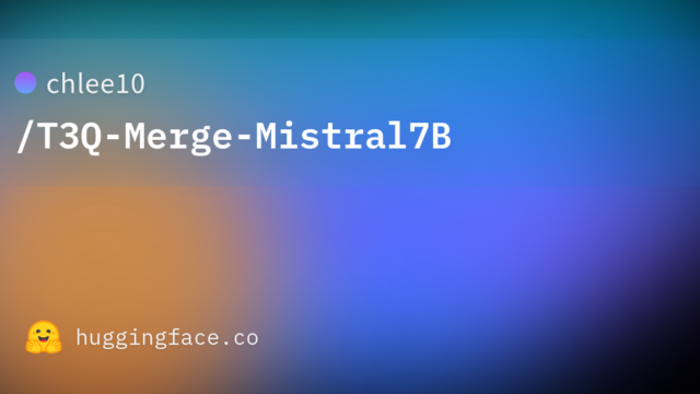chlee10/T3Q-Merge-Mistral7B