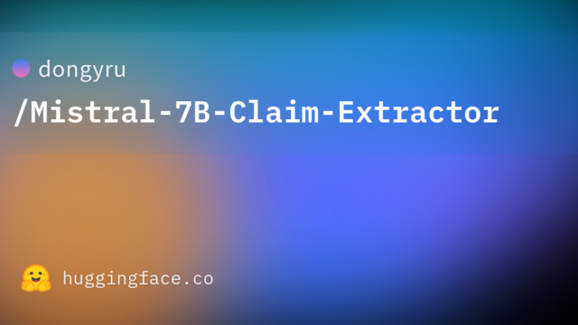 dongyru/Mistral-7B-Claim-Extractor