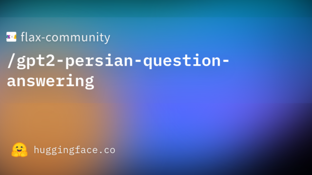 flax-community/gpt2-persian-question-answering
