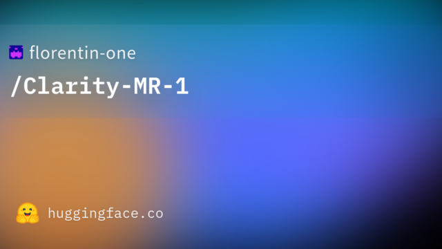 florentin-one/Clarity-MR-1