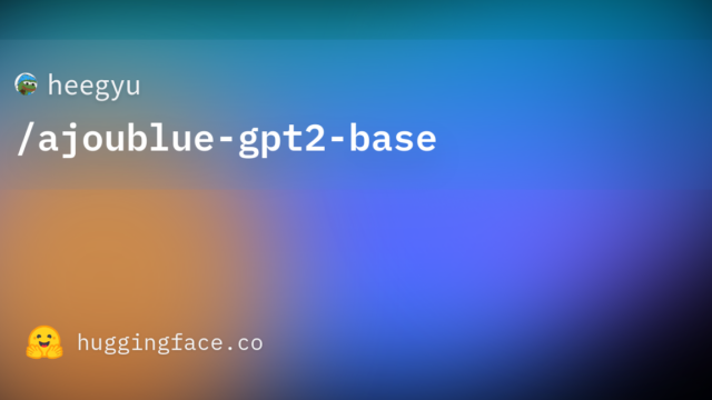 heegyu/ajoublue-gpt2-base