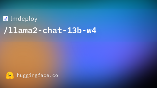 lmdeploy/llama2-chat-13b-w4