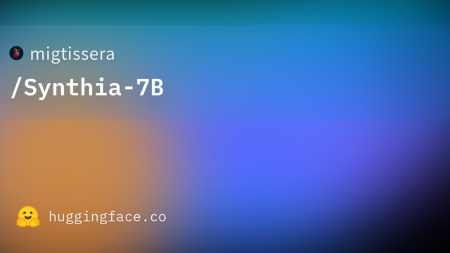 migtissera/Synthia-7B