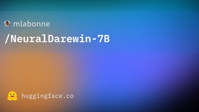 mlabonne/NeuralDarewin-7B