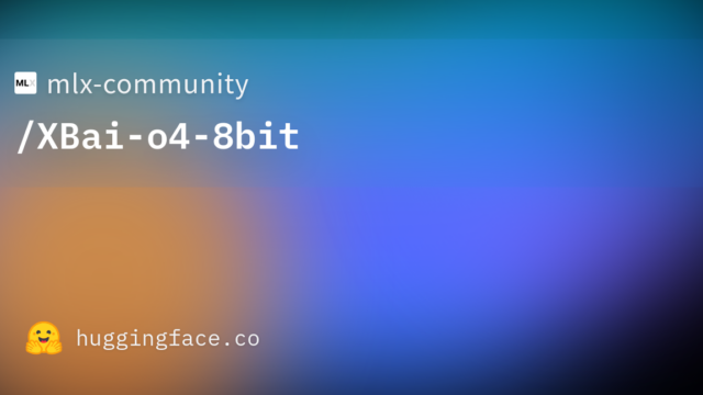 mlx-community/XBai-o4-8bit