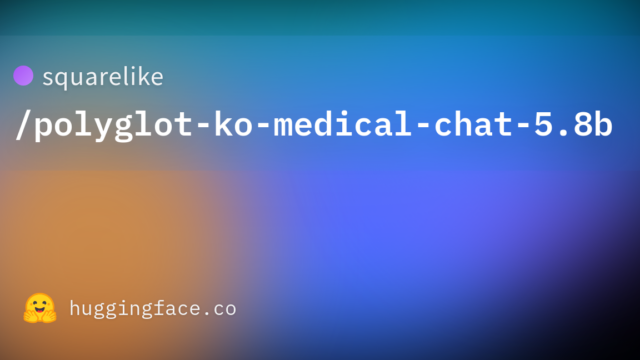 squarelike/polyglot-ko-medical-chat-5.8b