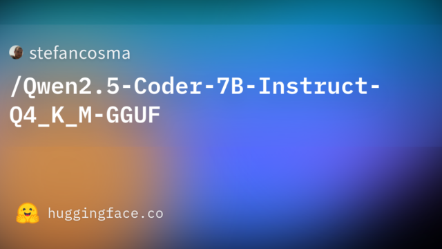 stefancosma/Qwen2.5-Coder-7B-Instruct-Q4_K_M-GGUF