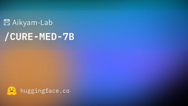 Aikyam-Lab/CURE-MED-7B