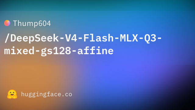 Thump604/DeepSeek-V4-Flash-MLX-Q3-mixed-gs128-affine
