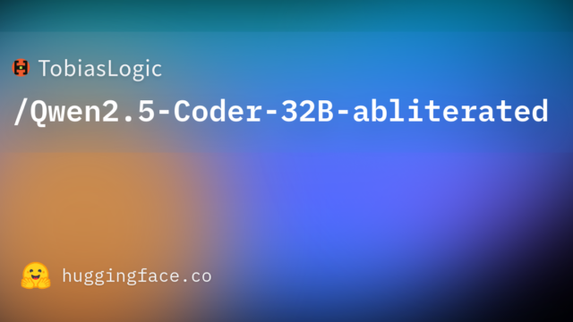 TobiasLogic/Qwen2.5-Coder-32B-abliterated