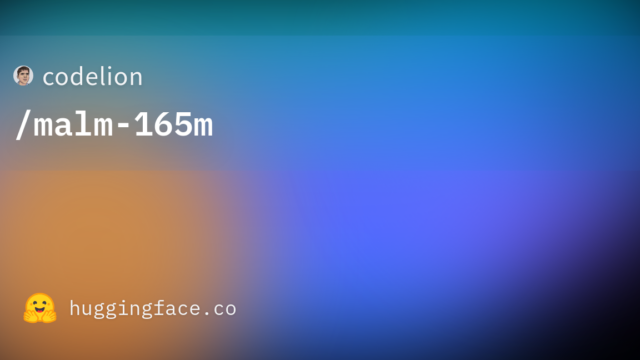 codelion/malm-165m