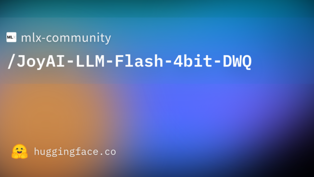 mlx-community/JoyAI-LLM-Flash-4bit-DWQ